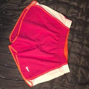 Pink, orange, and white running shorts💗🧡🤍